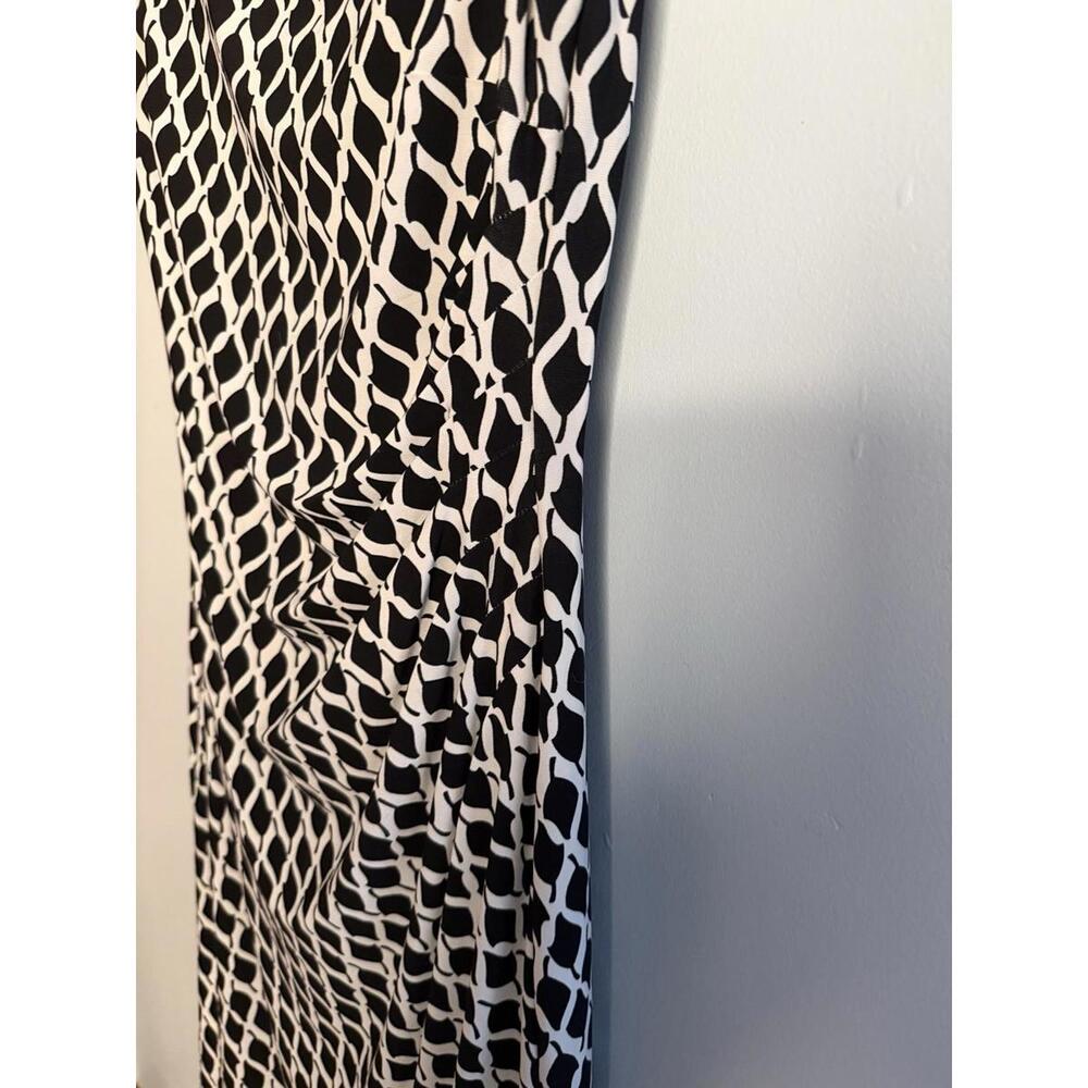 Lauren Ralph Lauren Dress Sheath Knee Length Stretch Ruched Black Boat Neck 10 - Picture 5 of 11